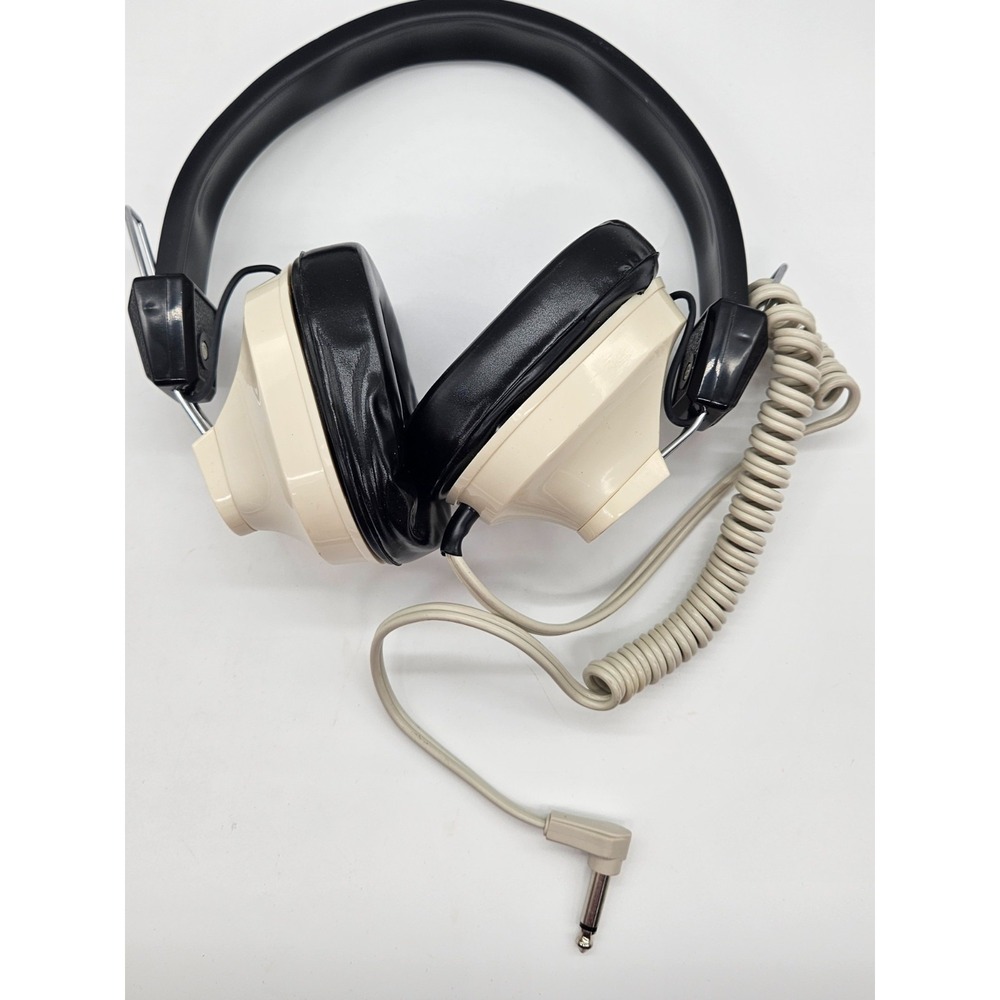 MPC Educational Systems MX-300 Vintage Headphones 600 Ohm Cream Black 1/4 Jack